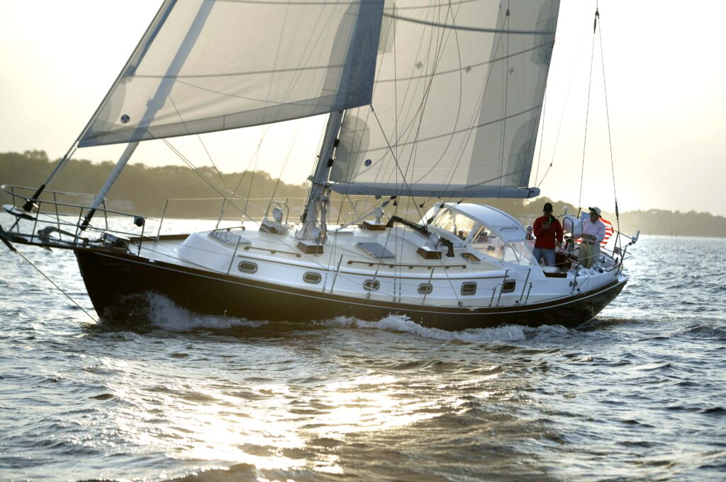 Beautiful Shannon 43 cutter, the most popular of Shannon sailboat models